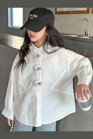 LULU & SKY Girls Opaque Casual Shirt