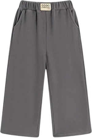 LULU & SKY Girls Straight Fit High-Rise Trousers