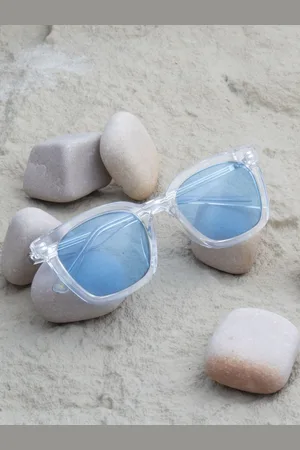 Ted Smith Unisex Square Sunglasses with Polarised and UV Protected Lens SUN-KEIKO_SCRY