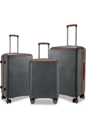 Safari Heritage Set Of 3 Hard -Sided Trolley Suitcase