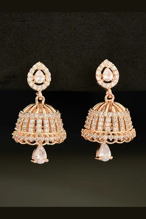 ATIBELLE Contemporary Jhumkas Earrings