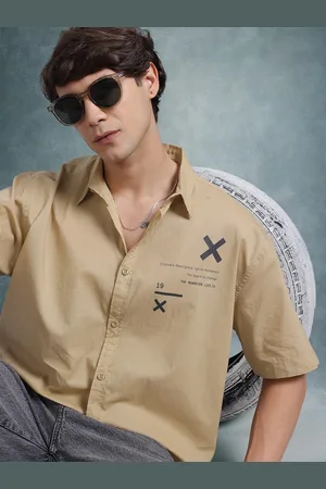 Roadster The Life Co. Men Printed Pure Cotton Relaxed Fit Shirt