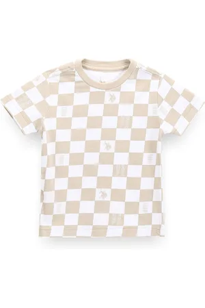 Ralph Lauren Boys Checked Applique T-shirt