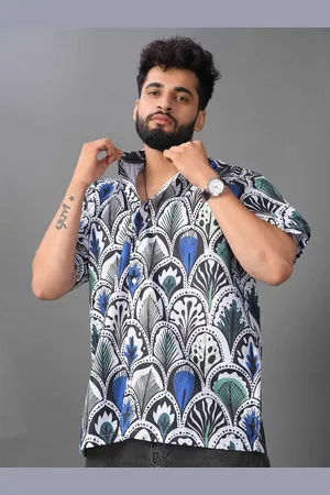 Brown brothers Unisex Relaxed Opaque Printed Casual Shirt