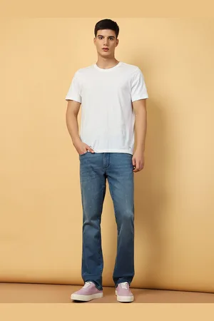 Wrangler Men Millard Mid Rise Heavy Fade Stretchable Jeans