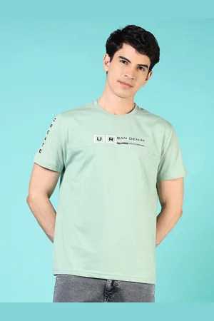 V-Mart Men Typography Colourblocked Extended Sleeves T-shirt