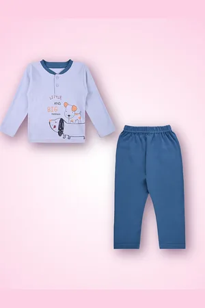 Wish Karo Boys Printed Round Neck Long Sleeves T-Shirt With Trouser