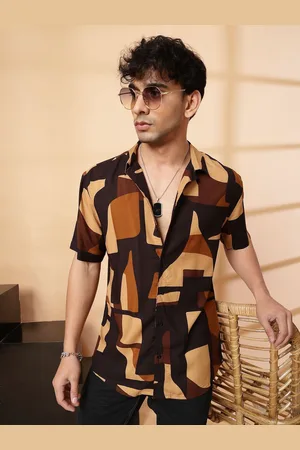 Rigo Men Opaque Printed Casual Shirt