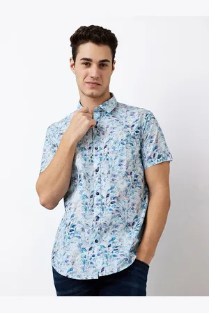 SPYKAR Men Spread Collar Floral Printed Cotton Casual Shirt