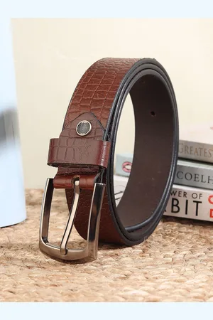 Provogue Men Textured Leather Formal Belt