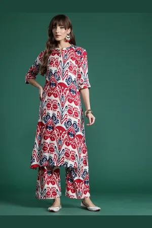 Indo Era Ethnic Motifs Printed Kurta with Palazzos