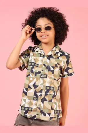 V-Mart Boys Opaque Printed Casual Shirt