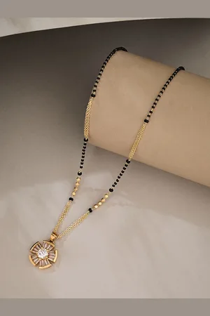 ATIBELLE Gold-Plated Artificial Stones Mangalsutra