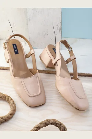 Nautica Square-Toe Block Heel Mules