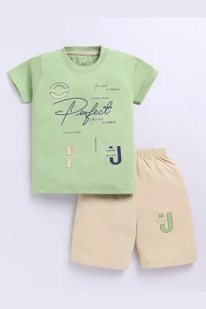 Zeal Boys Printed T-shirt with Shorts