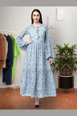 Moda Rapido Floral Print Applique Fit & Flare Dress