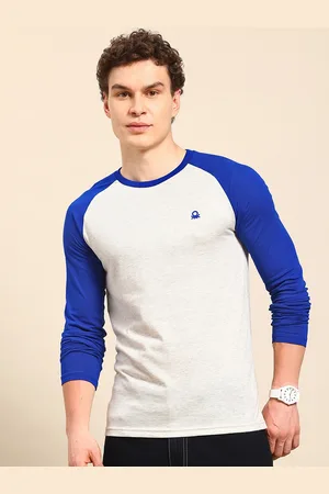 Benetton Colourblocked Raglan Sleeves Regular Fit T-shirt