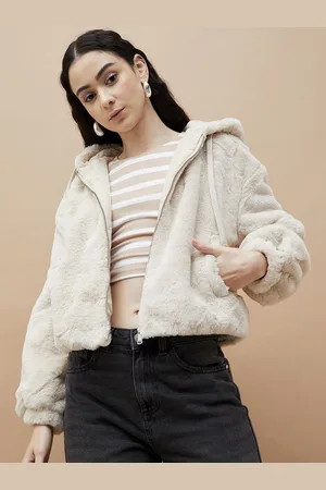 Lifestyle Women Hooded Self Design Casual Open Front Jacket
