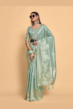 Mimosa Ethnic Motifs Woven Design Zari Saree