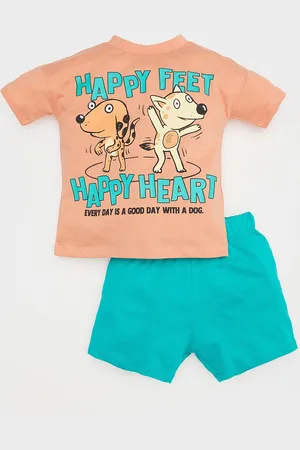 DeFacto Boys Printed T-shirt with Shorts