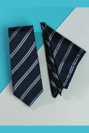 Tossido Men Woven Design Tie And Pocket Square Accessory Gift Set