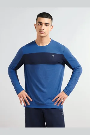 TECHNOSPORT Men Colourblocked Antimicrobial Slim Fit Sports T-shirt