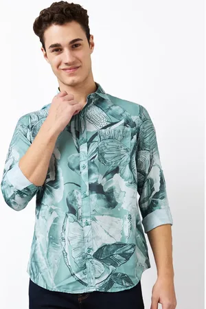 SPYKAR Men Spread Collar Floral Printed Casual Shirt