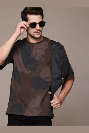 Roadster The Lifestyle Co. Men Printed Relaxed Fit Pure Cotton T-shirt