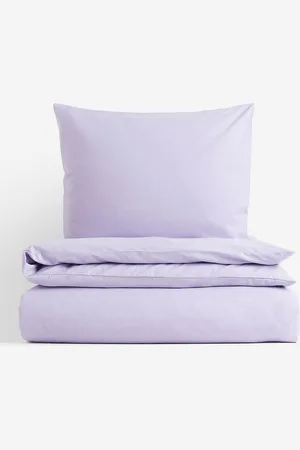 H&M Purple Single Duvet Cover Set