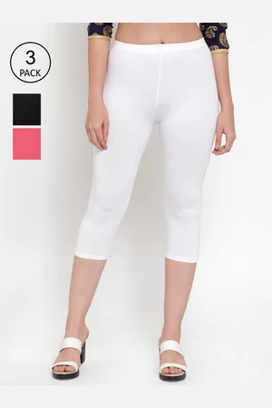 Jinfo Women Pack of 3 Cotton Capris