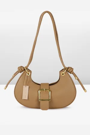 French Connection Textured PU Structured Hobo Bag