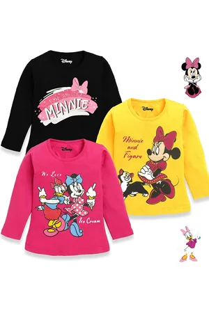 Miss and Chief Girls 3 Minnie Mouse Printed T-shirt