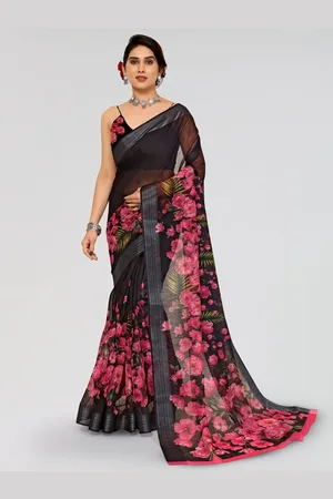Moda Rapido Floral Zari Saree