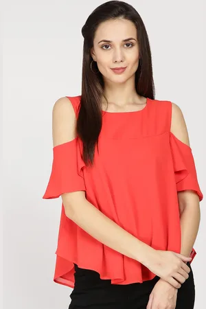 Gipsy Women Coral Solid Top