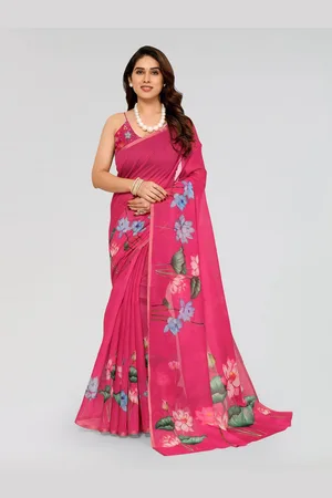 Moda Rapido Floral Zari Saree