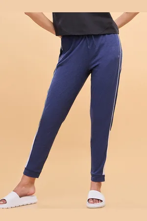 ENAMORA E403 Women Side Piping Detail Relaxed-Fit Antimicrobial Joggers