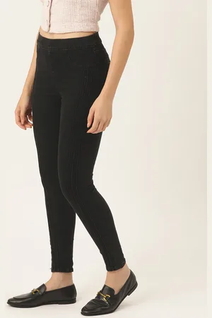 DressBerry Women Super Skinny Fit High-Rise Solid Jeggings