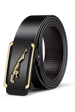 Provogue Men Textured Slider Buckle Belt