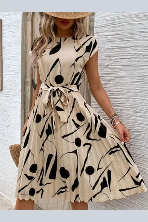 DressBerry Print A-Line Dress