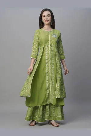 Kalini Women Floral Printed Regular Pure Cotton Kurta with Palazzos