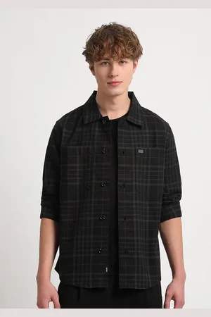 The Bear House Men Checked Regular Fit Cotton Shacket