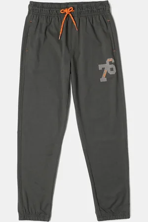 Jockey Boys Super Combed Cotton Graphic Printed Joggers-AB10