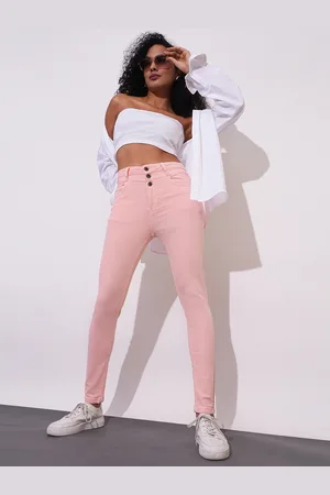 Globus Women Skinny Fit Clean Look High-Rise Pure Cotton Jeans
