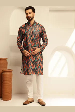 SOJANYA Abstract Printed Cotton Straight Kurta