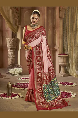 Moda Rapido Ethnic Motifs Zari Pure Georgette Patola Saree