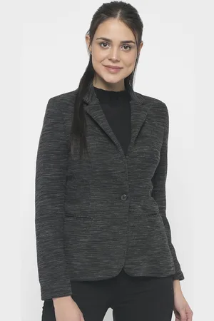 Gipsy Women Grey Self Design Padded Jacket