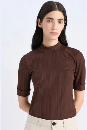 DeFacto Women Drop-Shoulder Sleeves Pockets T-shirt