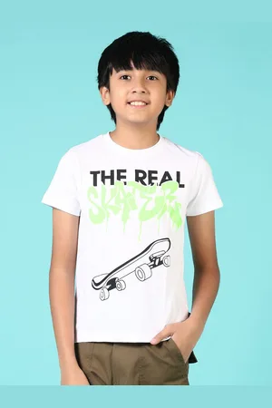 V-Mart Boys Graphic Printed Round Neck Cotton T-shirt