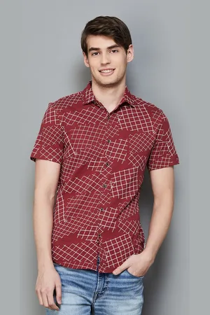 Bossini Checked Cotton Short Sleeves Casual Shirt