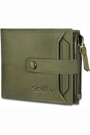 Spiffy Men Leather Two Fold Wallet